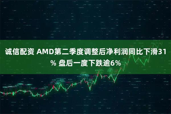 诚信配资 AMD第二季度调整后净利润同比下滑31% 盘后一度下跌逾6%