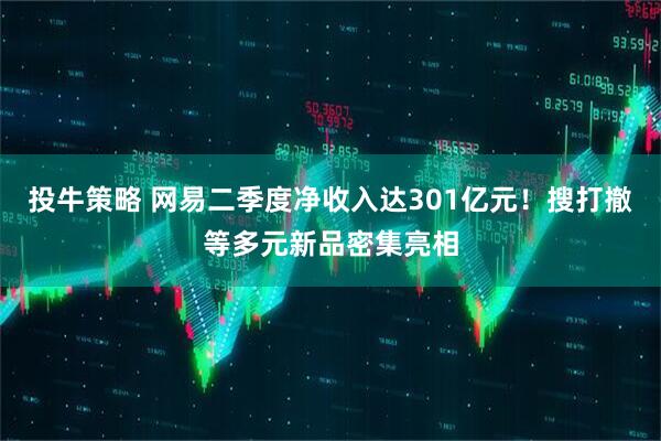 投牛策略 网易二季度净收入达301亿元！搜打撤等多元新品密集亮相